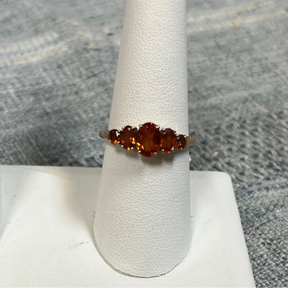 10k YG citrine Ring